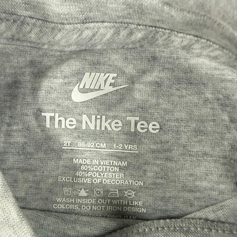 Nike Toddler Boys 2T Gray BMX Bike Mountain Logo Graphic T Shirt NWT